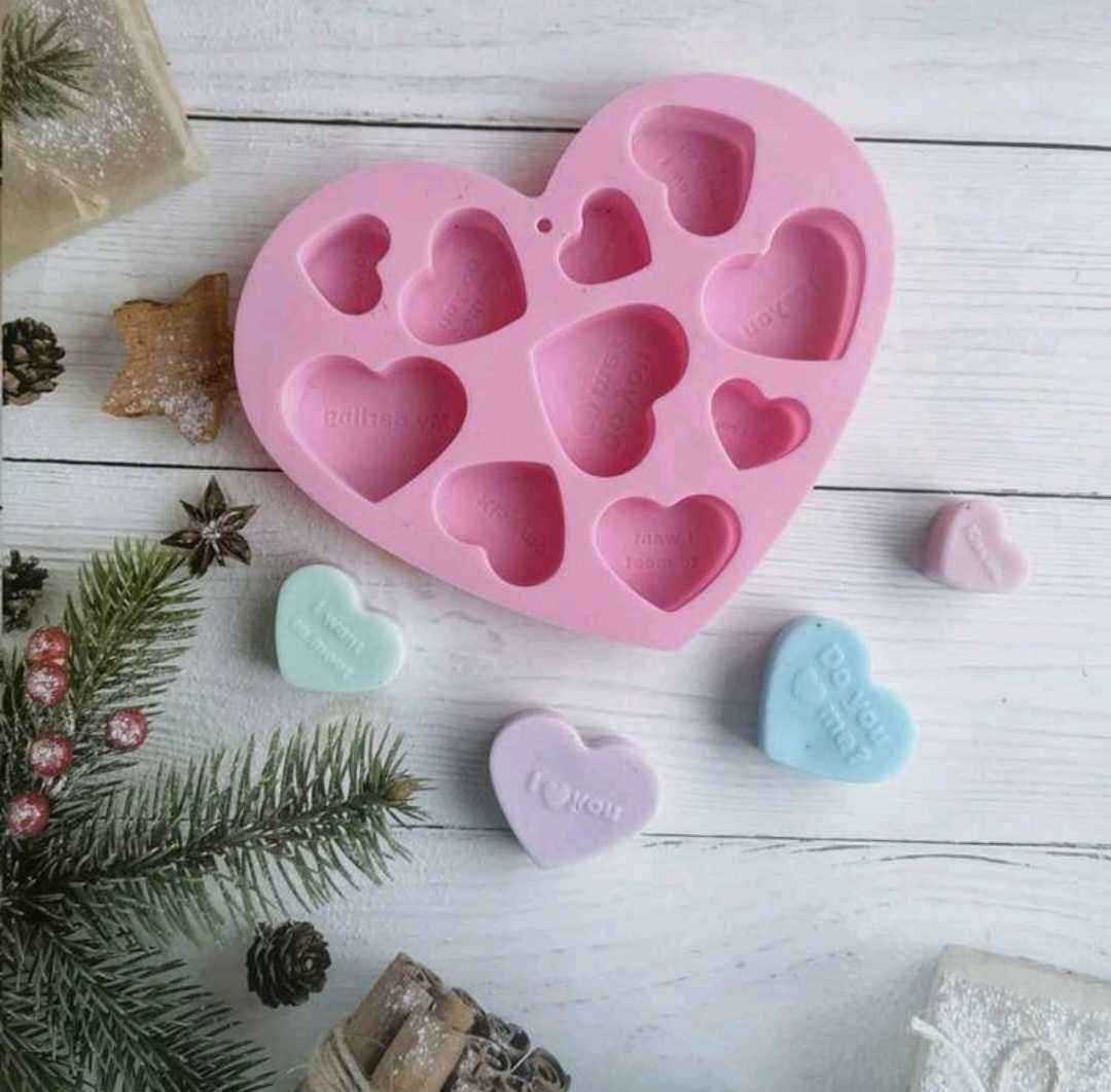 1pc Heart-shaped Silicone Mold For Chocolate, Diy Baking Decorating Cake, Cookie, Fondant, Etc.
