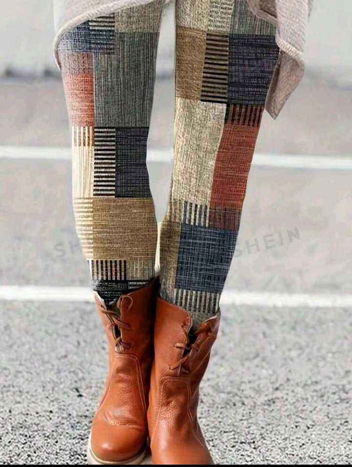 Women's Plus Size Printed Leggings