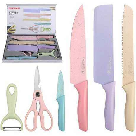 Corrugated kitchen knife set
