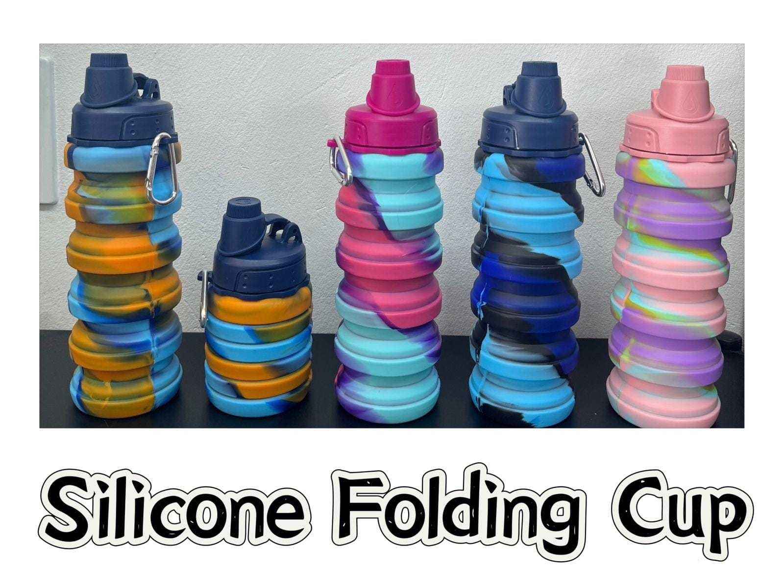 Silicone folding cup