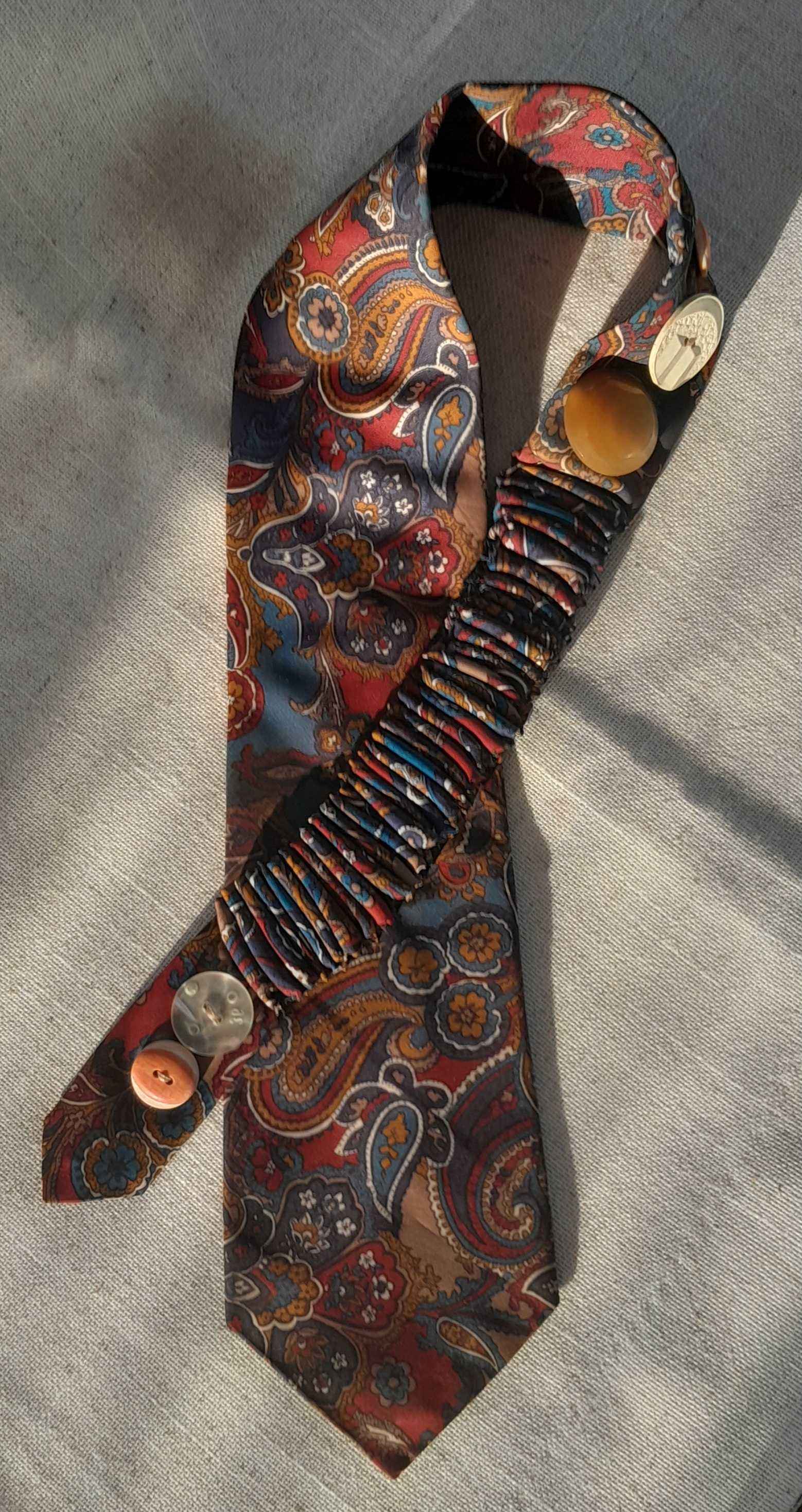 Upcycled Tie Necklace