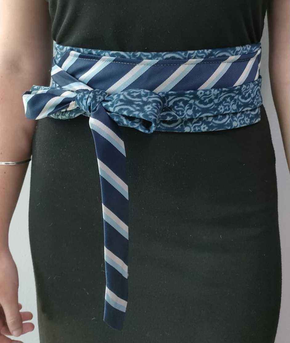 Upcycled ties turned into belts