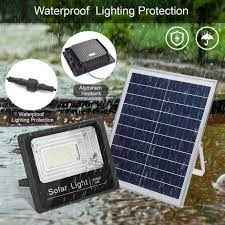 35WATT SOLAR FLOODLIGHT WITH PANEL AND REMOTE