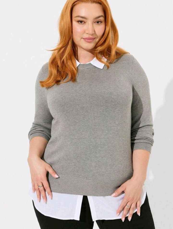 2-Fer grey sweater