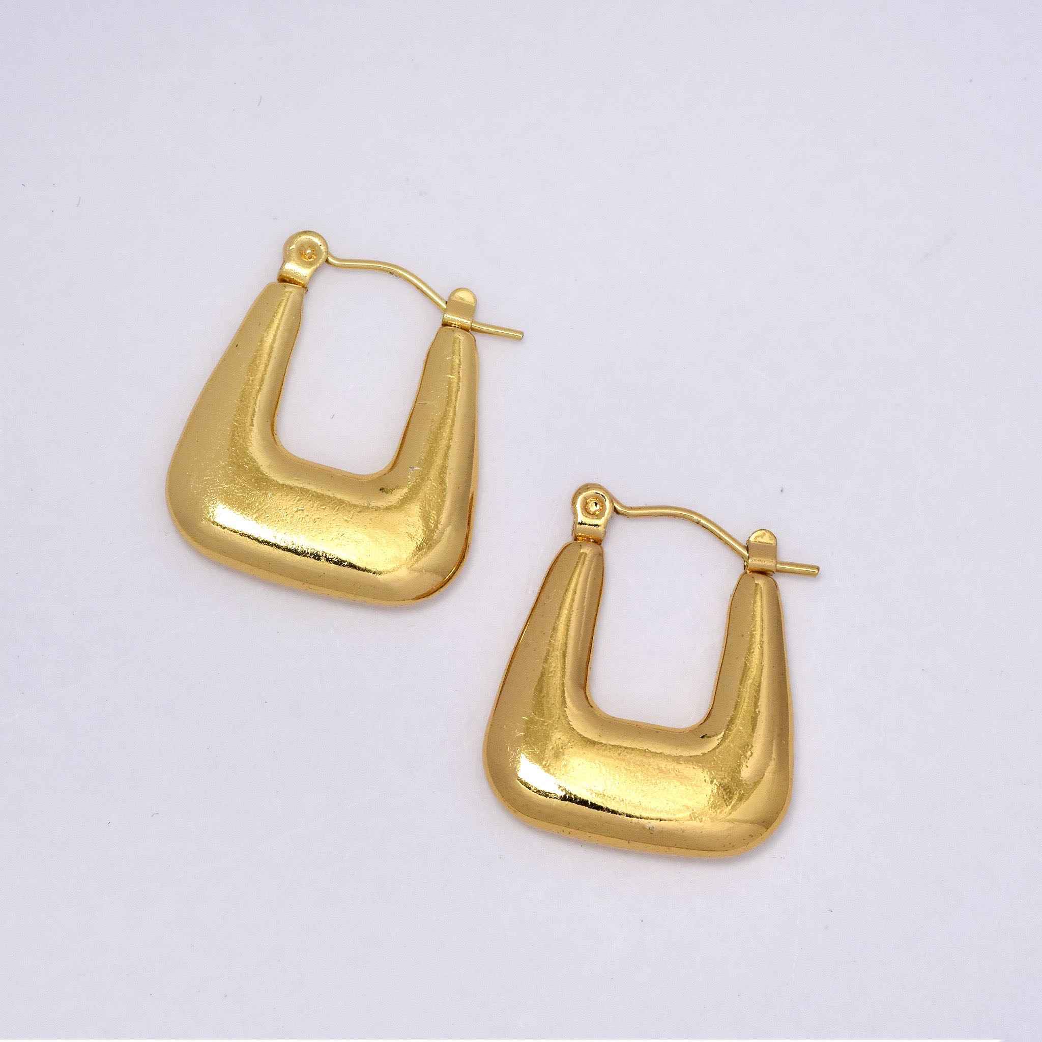 Stainless steel creole hoops - SSYE5259