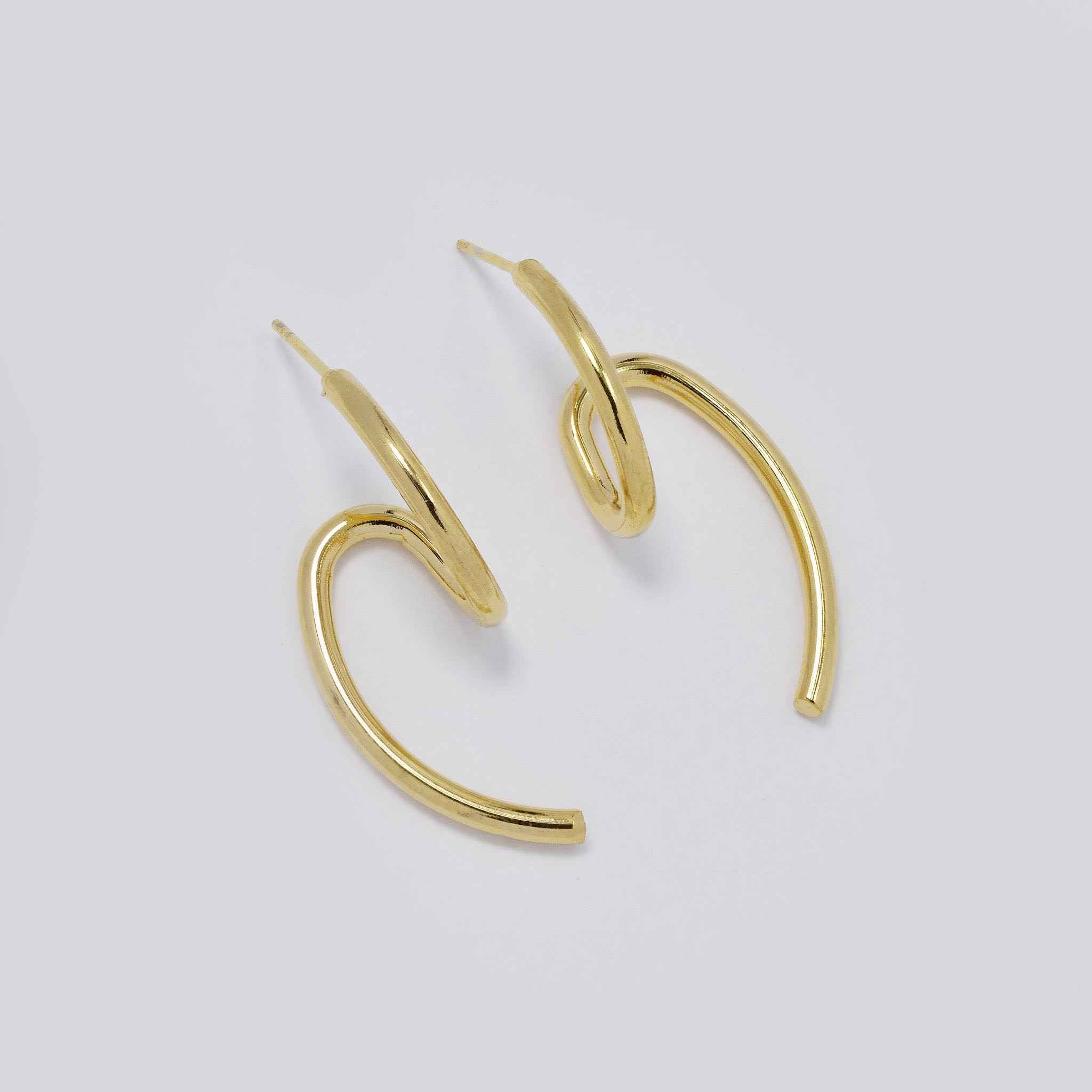 Stainless steel looped earrings - SSYE5466