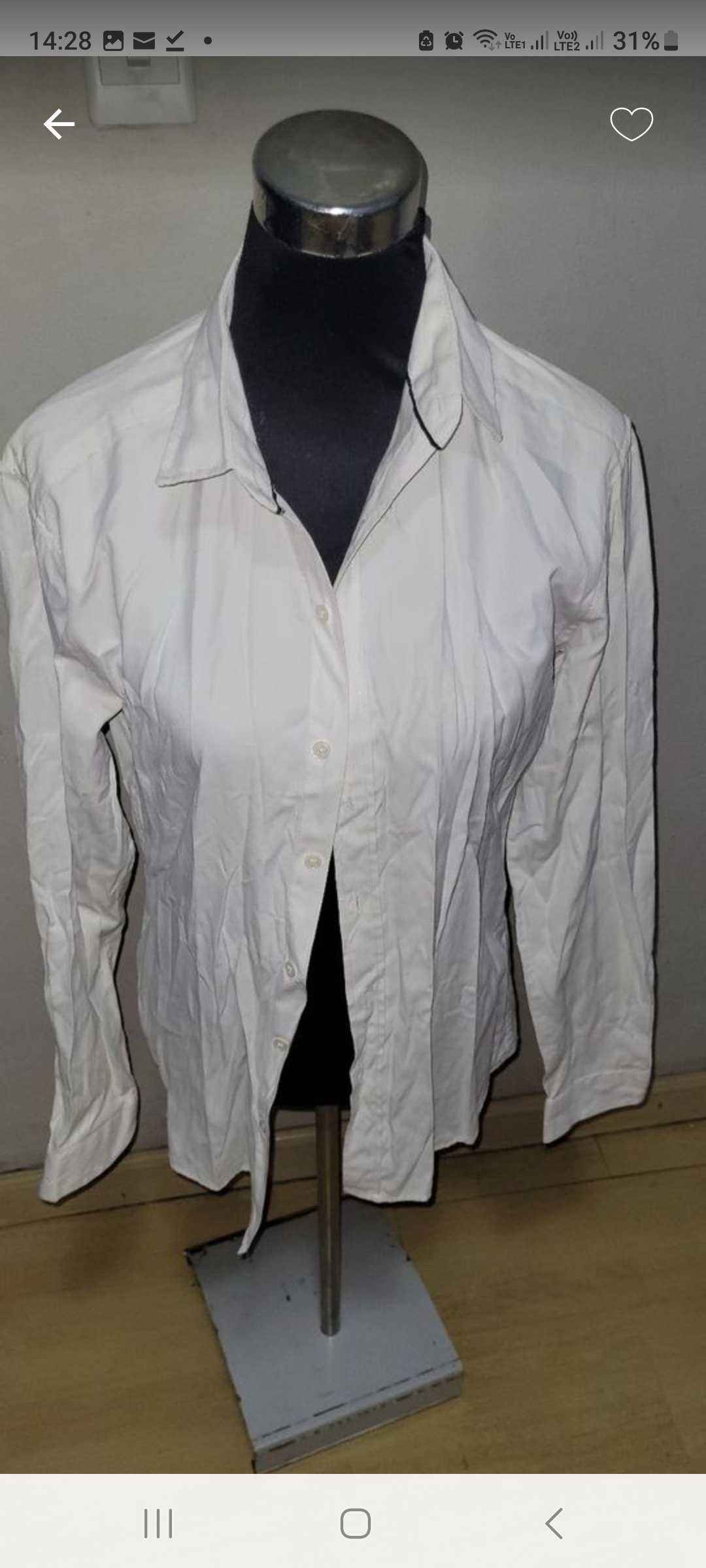 mens white long sleeve cotton shirt