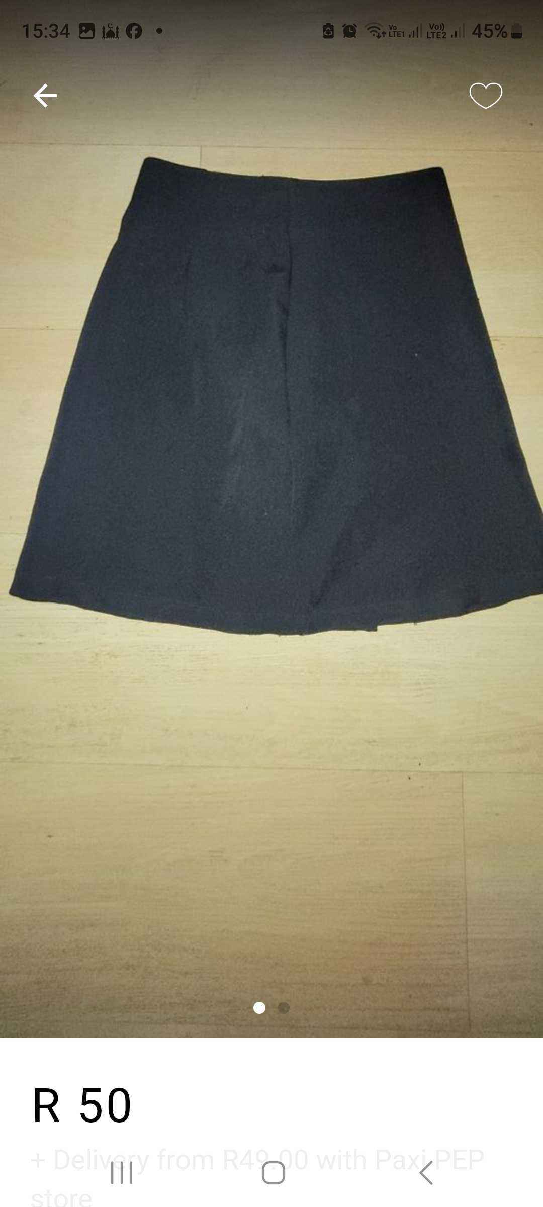 Ladies shirt skirt