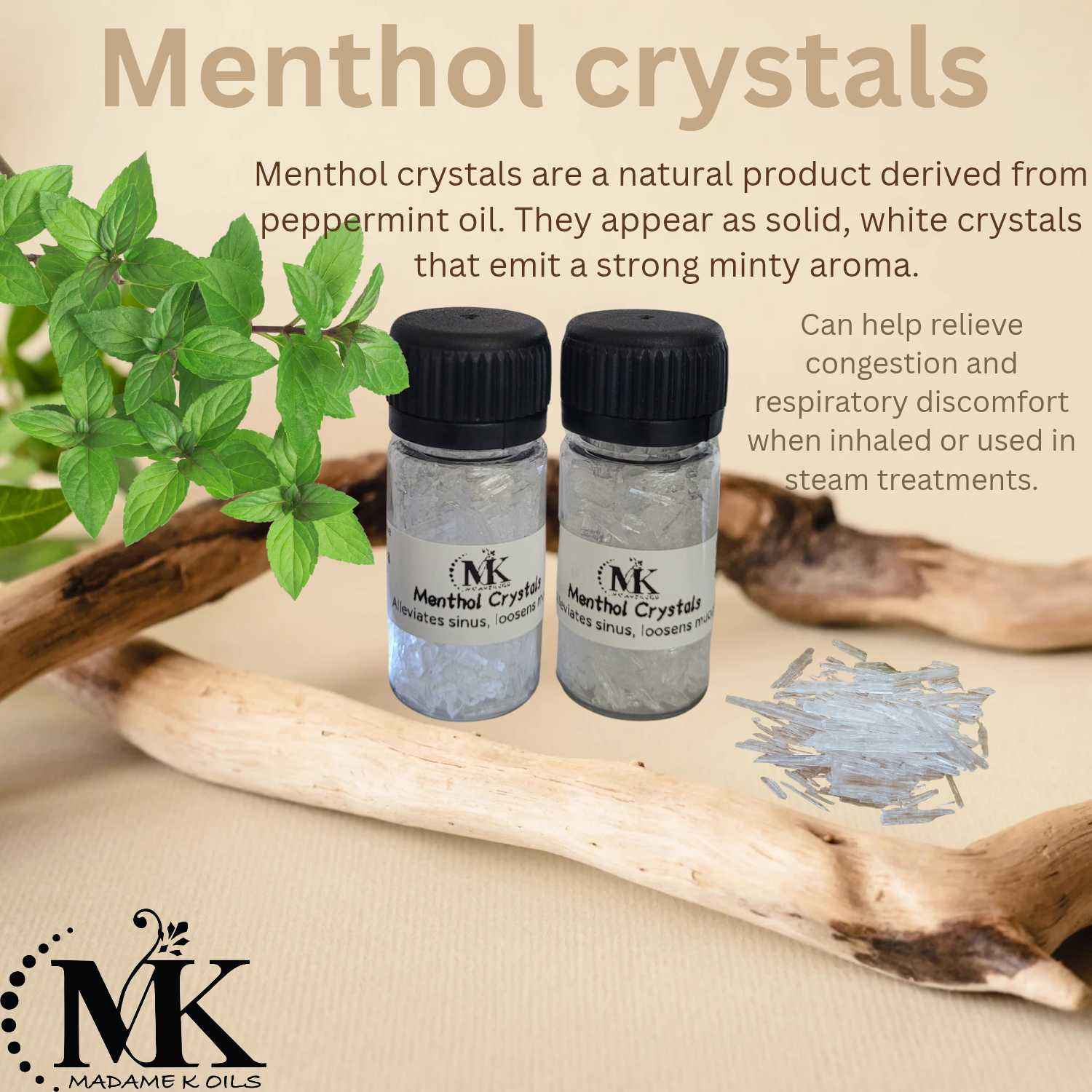 Menthol Crystals 20g