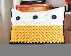 Crochet pillow cover