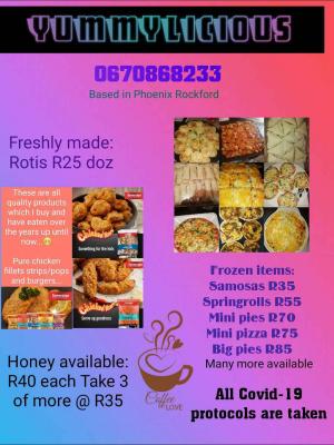 Yummylicious food and snacks available