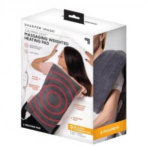 Massaging weighted heating pad