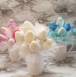 Chocolate coated strawberries