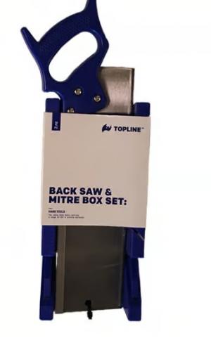 TOPLINE MITRE BOX AND BACKSAW 350MM
