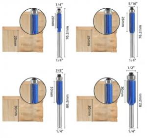 Flush trim router bit