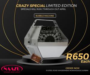 Bubble Machine with wireless remote