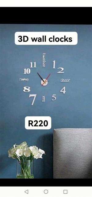 3D wall clocks