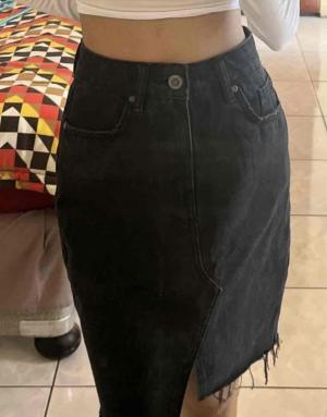 Black denim skirt.Size small 