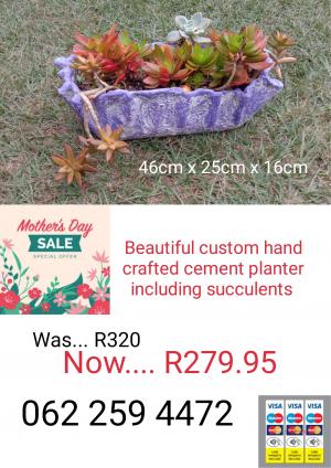 Custom  crafted  planter arrangements