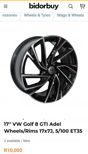 17" Golf 8 GTi Reps 5×100