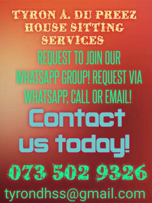 Tyron A. du Preez House Sitting Services