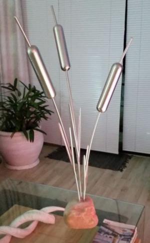 ABSTRACT STAINLESS BULRUSHES