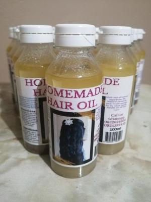 Homemade hair oil