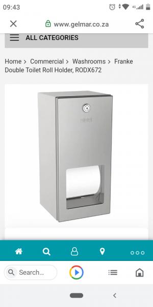 franke double toilet paper holder