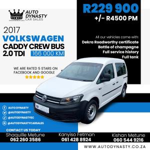 2017 Volkswagen Caddy Crewbus 2.0TDI