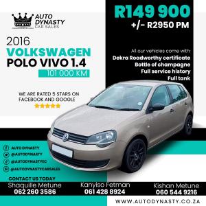 2016 Volkswagen Polo Vivo 1.4I