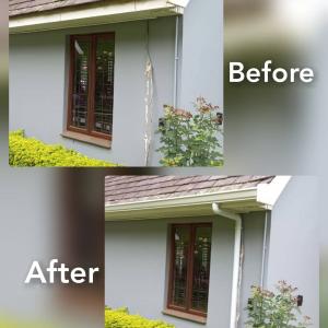 Pvc downpipe installation