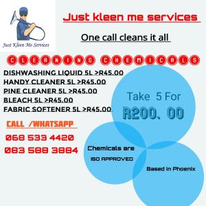 ISO APPROVED chemicals