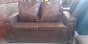 2 SEATER BROWN COUCH