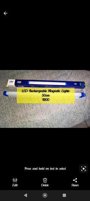 Rechargeable LED magnetic Lights 50cm