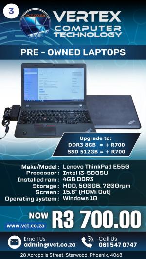 Lenovo ThinkPad E550