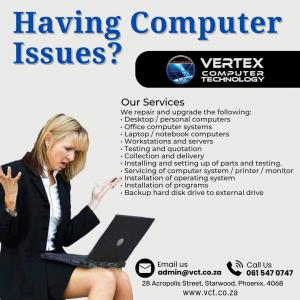 laptop and desktop computer repairs