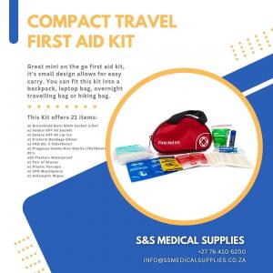 Compact travel first aid kit