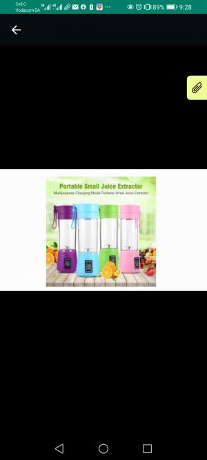 Juice bottle blender 