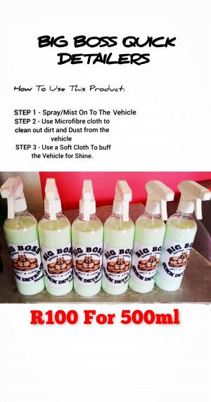Big Boss speedwax/ Quick Detailer