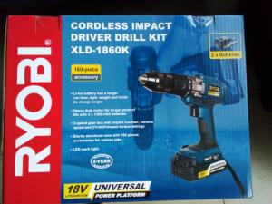 Ryobi Cordless Impact Drill Kit