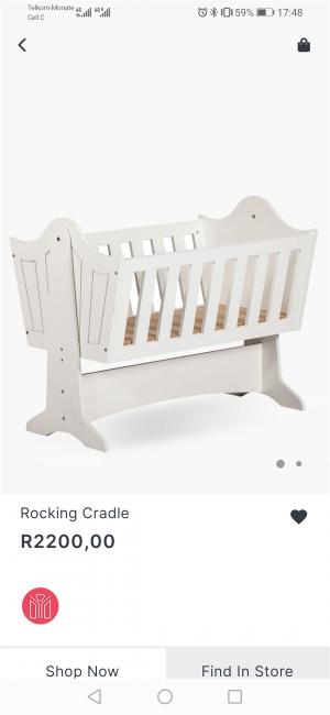 Wooden Rocking Cradle