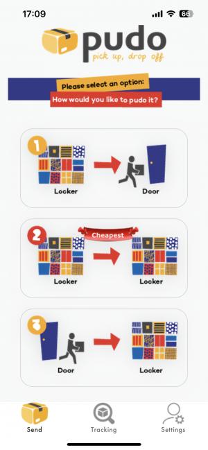 Delivery through Pudo