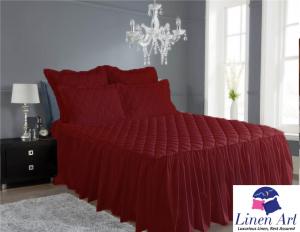 Frilled Printed BedSpread
