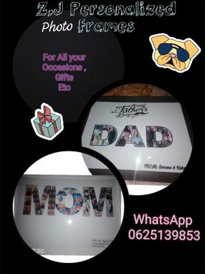 Personalized photo frames