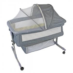Second Hand Rocker Bassinet Crib and Co-Sleeper with Detachable Mosquito Net