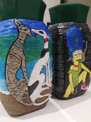 The girl with the hounds