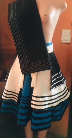 Twill wrap around skirt