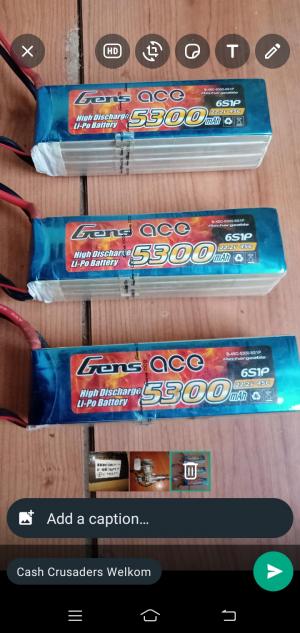 3x li-po batteries and gasoline enjin for RC plane still have the slip whatsappe me with an offer 065 1400 296