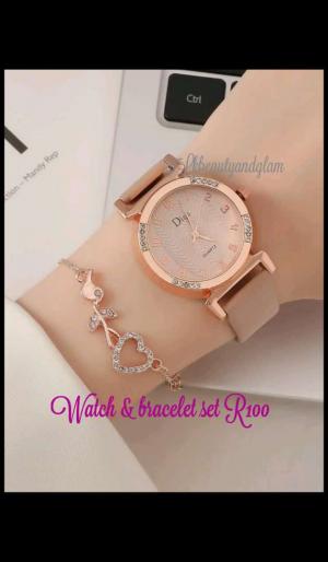 Watch & bracelet set