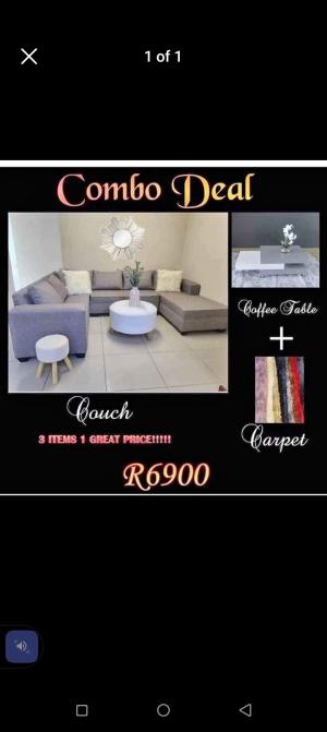 Sansational Dexter U shape lounge suite combo deal